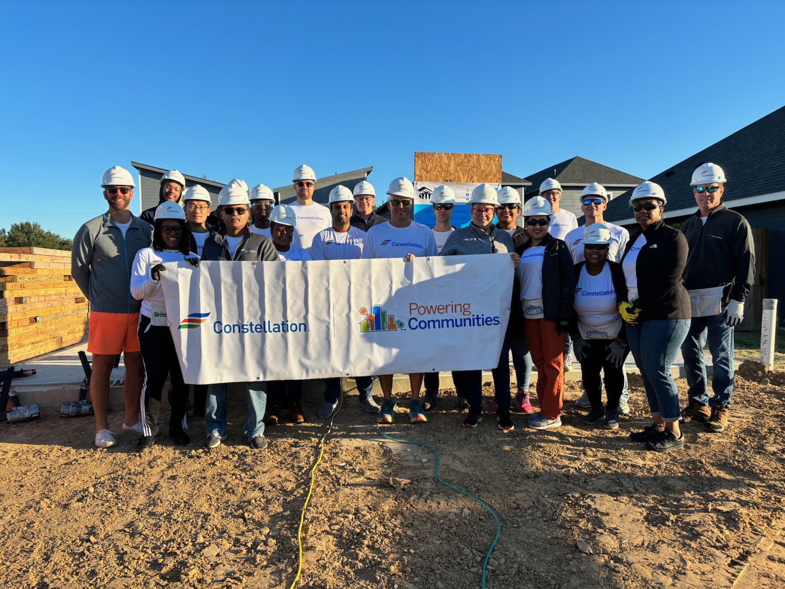 Constellation Teams Up with Houston Habitat for Humanity to Help Build